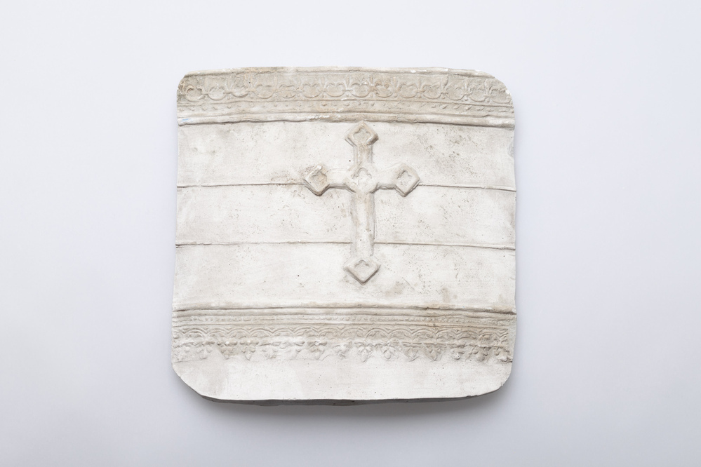 Gipsafgietsel van de klok RK Broerkerk te Groningen