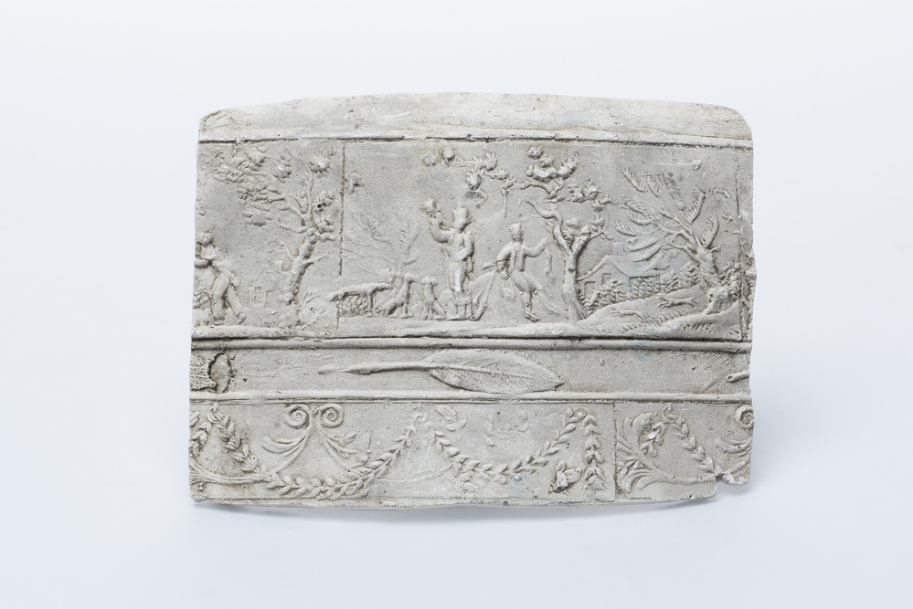 Gipsafgietsel van de klok te Oude Pekela.