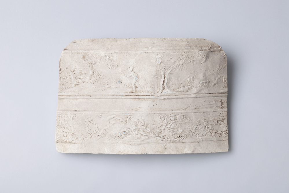 Gipsafgietsel van de klok te Veendam (kerkpad no 5)