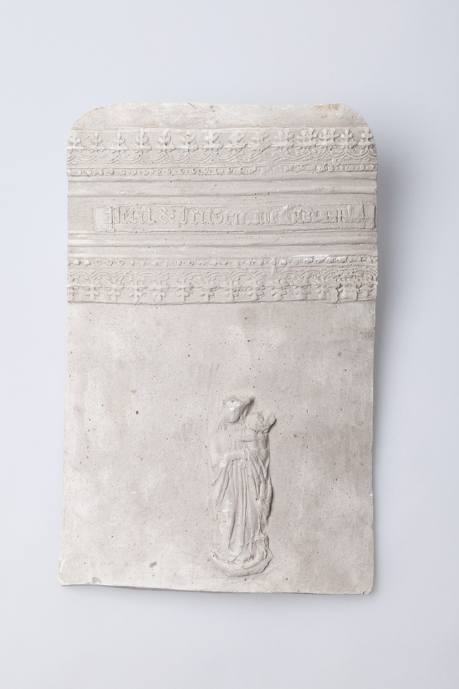 Gipsafgietsel van de klok van Onze Lieve Vrouw Paterskerk Gelkingestraat te Groningen