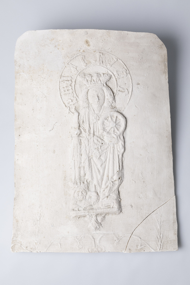 Gipsafgietsel van de klok te Zandeweer