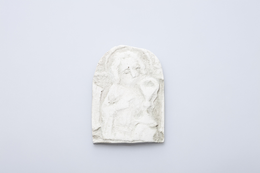 Gipsafgietsel van de klok te Ulrum