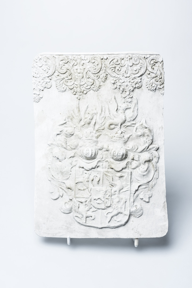 Gipsafgietsel van de klok te Tolbert