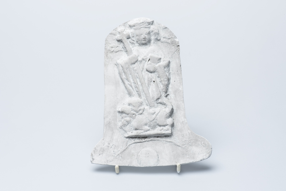 Gipsafgietsel van de klok te Ulrum