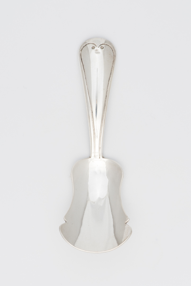 Theeschep van zilver