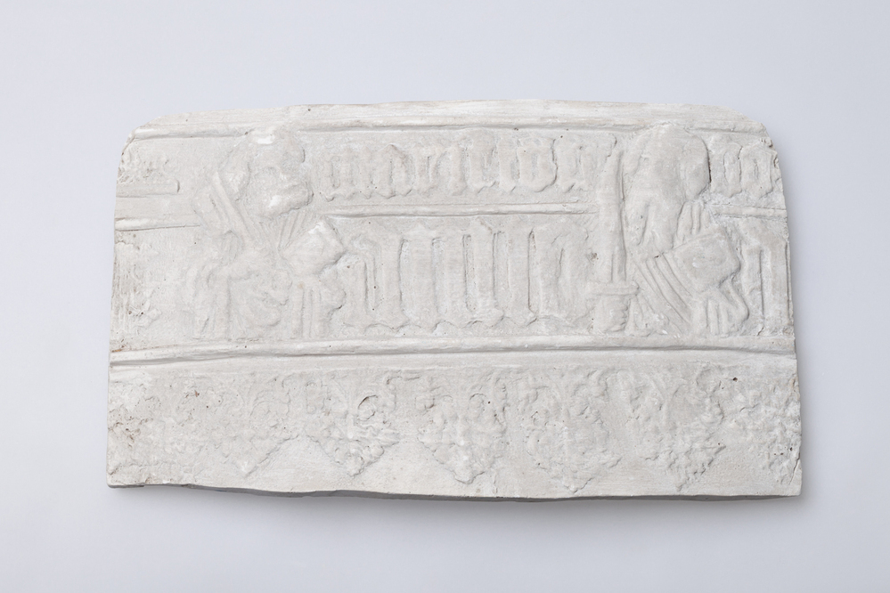 Gipsafgietsel van de klok te Zandeweer.