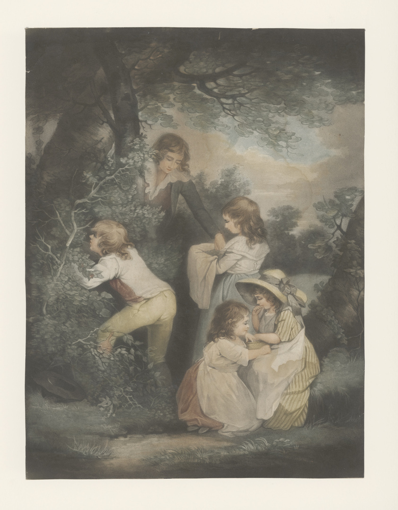 Spelende kinderen bij boom