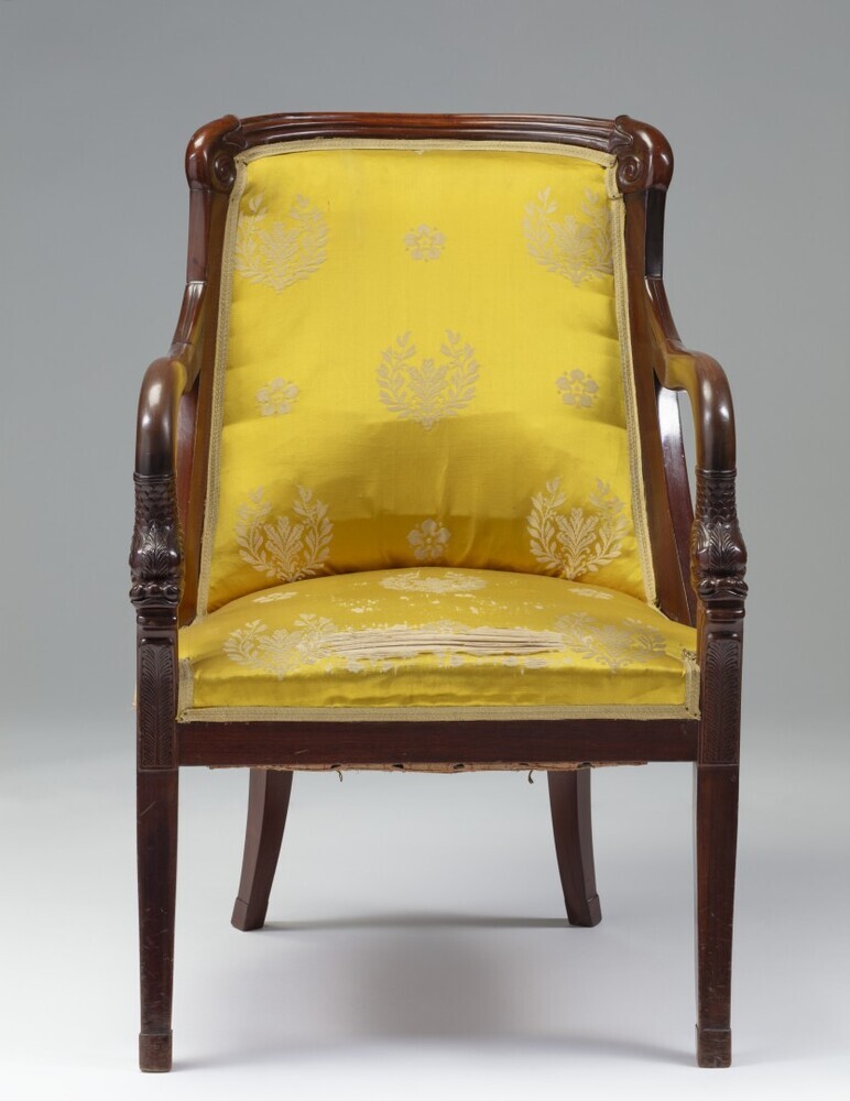 Mahoniehouten armstoel