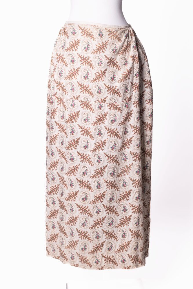 Rok van bedrukt katoen