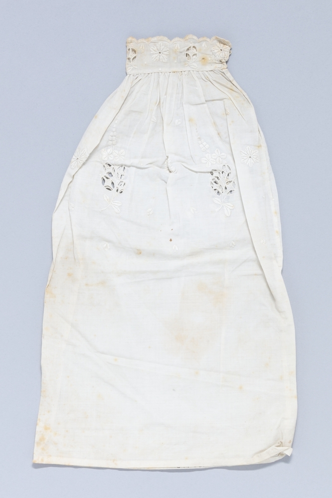 Wit katoenen insteekmouw