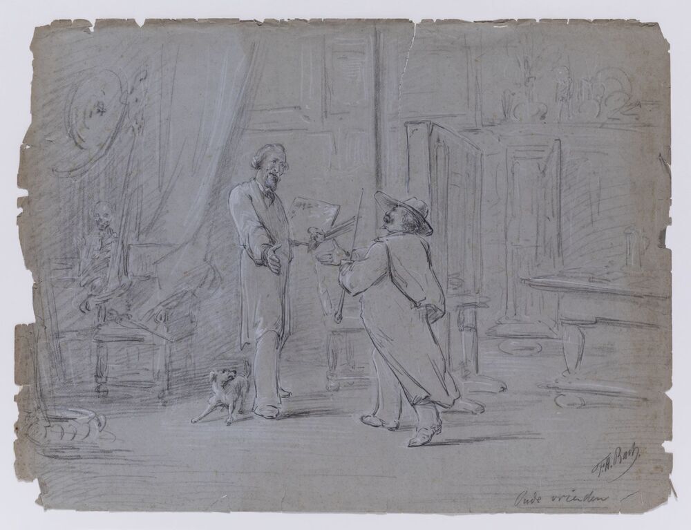 Oude vrienden (uit de serie: Overschot van, en souvenir aan de compositieleer van Egenberger (cursussen 1882-83 en 83-84))