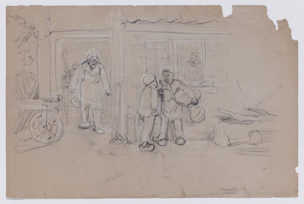 Verrast (uit de serie: Overschot van, en souvenir aan de compositieleer van Egenberger (cursussen 1882-83 en 83-84))