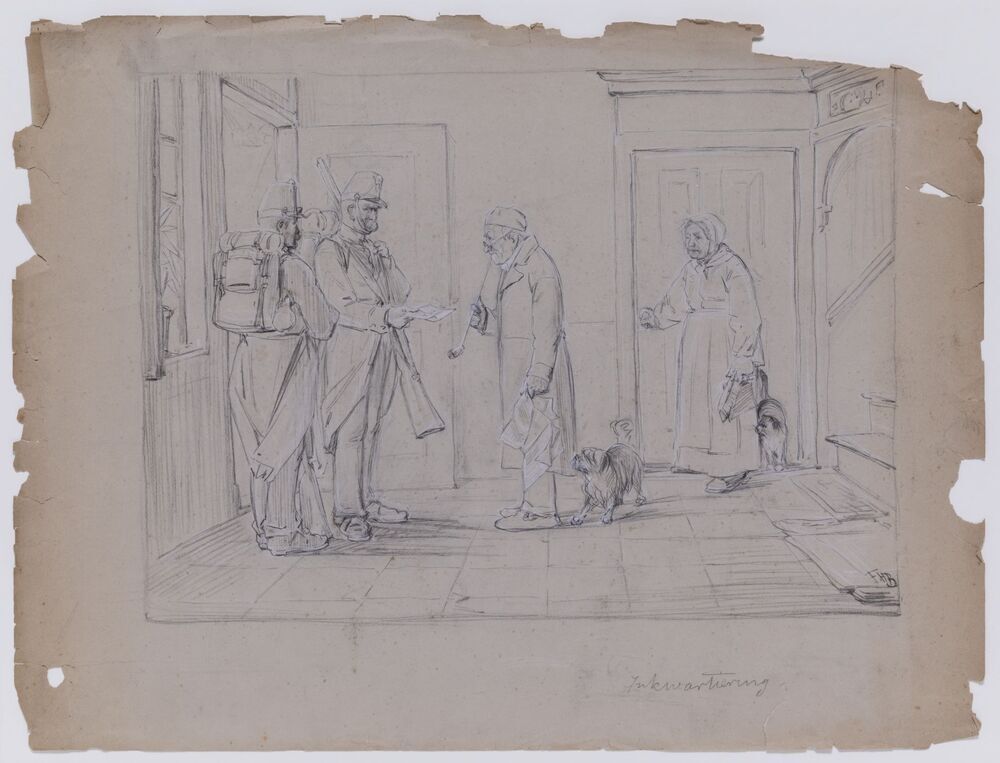 Inkwartiering (uit de serie: Overschot van, en souvenir aan de compositieleer van Egenberger (cursussen 1882-83 en 83-84))