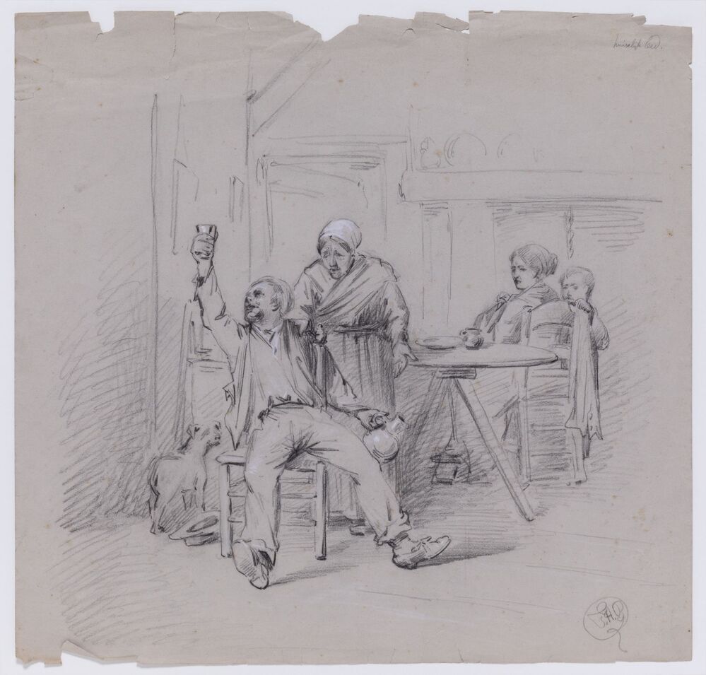 Huiselijk leed (uit de serie: Overschot van, en souvenir aan de compositieleer van Egenberger (cursussen 1882-83 en 83-84))