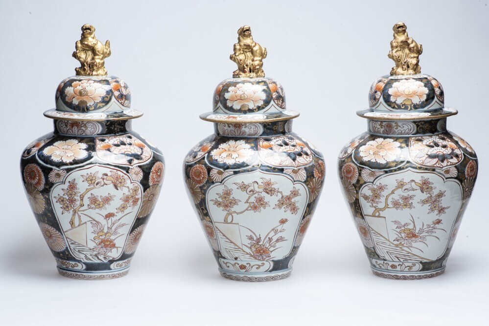 Dekelvaas Japans Imari