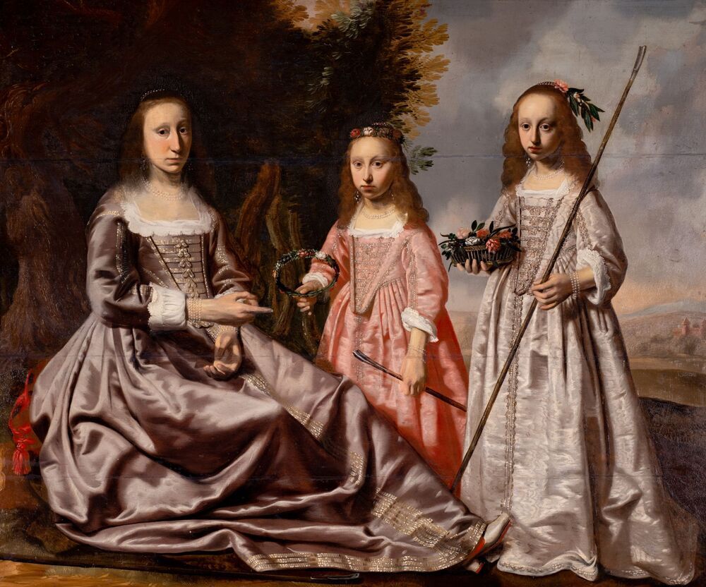 Bouwina Coenders van Helpen en haar twee dochters Gratia Suzanna en Amelia