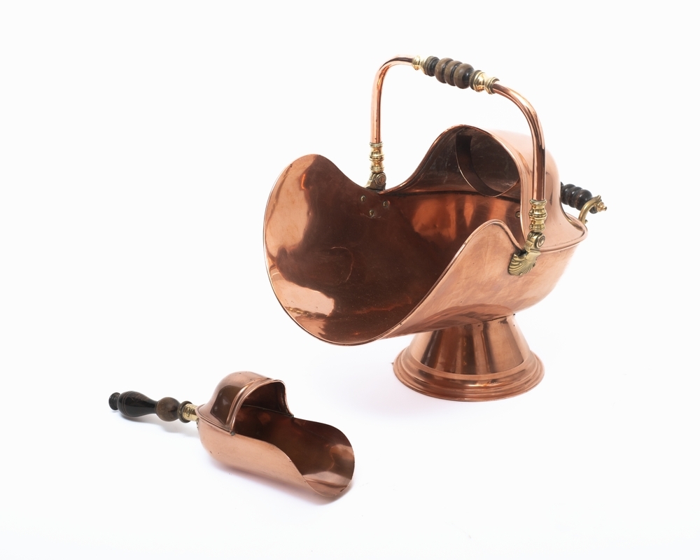 Helmkolenbak van rood koper