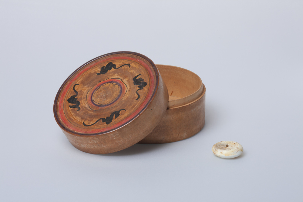 Cilindervormige houten doos