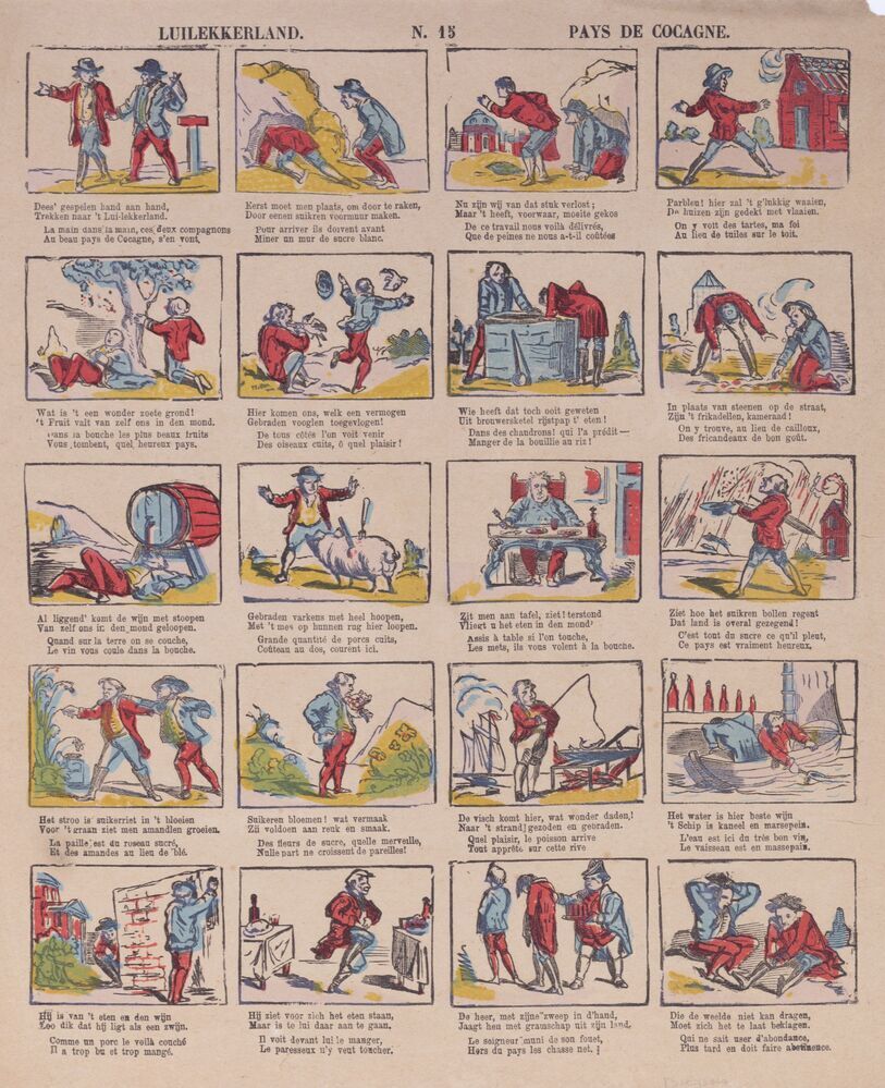 Kinderprent no.15 Luilekkerland