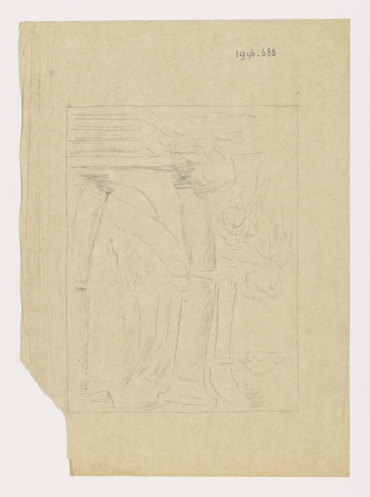 Simson / Samson breekt de pilaren (studie)