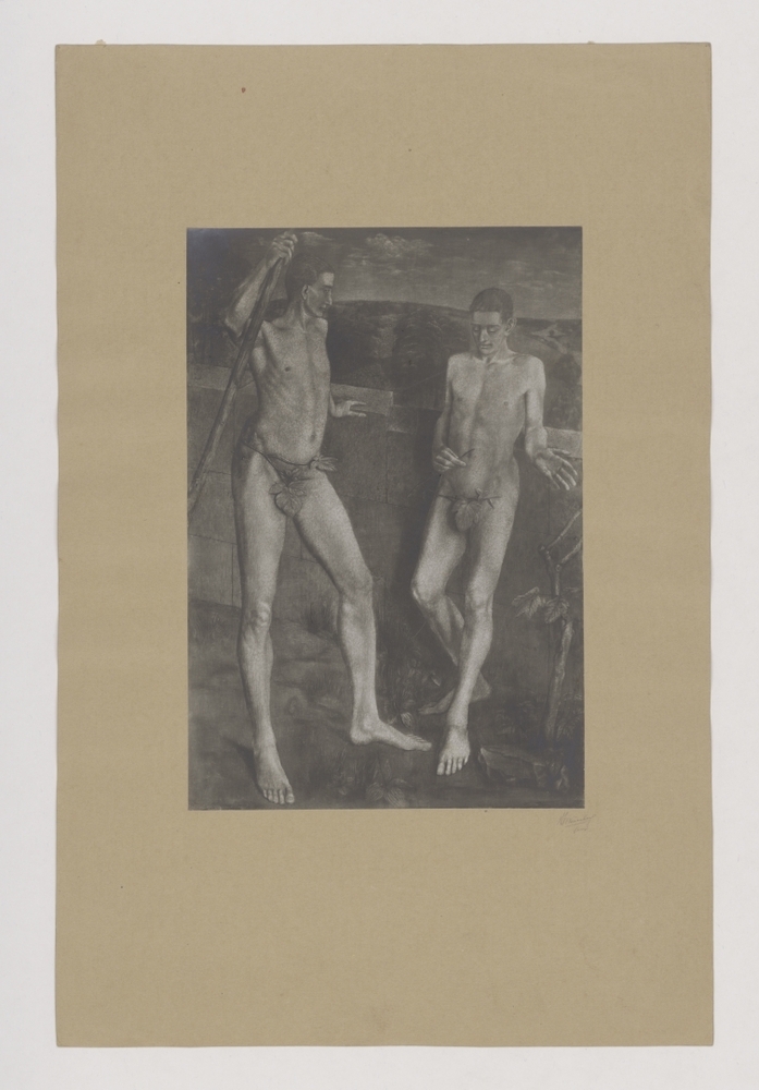 Twee mannelijke naakten