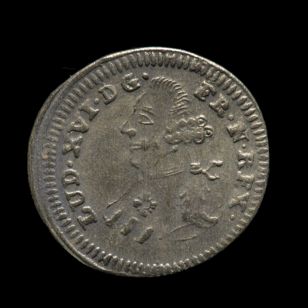 Speel- of legpenning Neurenberg z.j. Lodewijk XVI