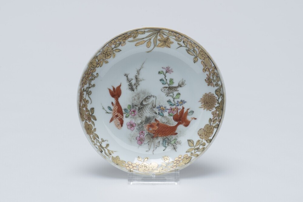 Theeschoteltje, van theeservies van Chinees porselein