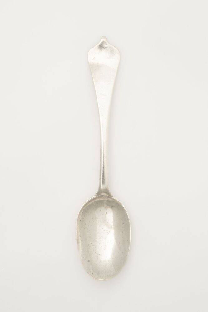 Eetlepel van zilver (shield end)