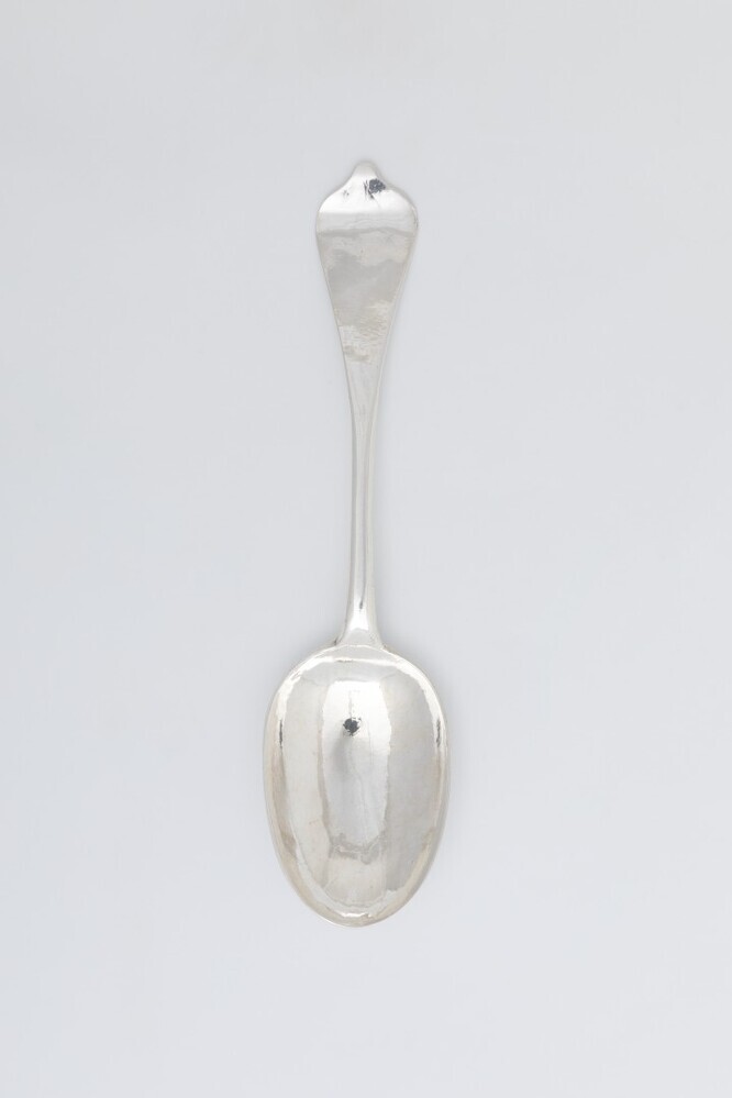 Eetlepel van zilver (shield end)