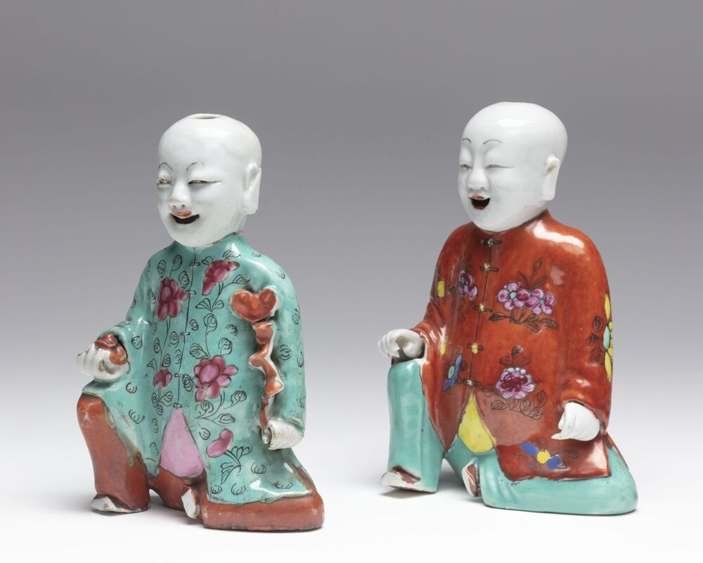 Beeldjes van Chinese mannen