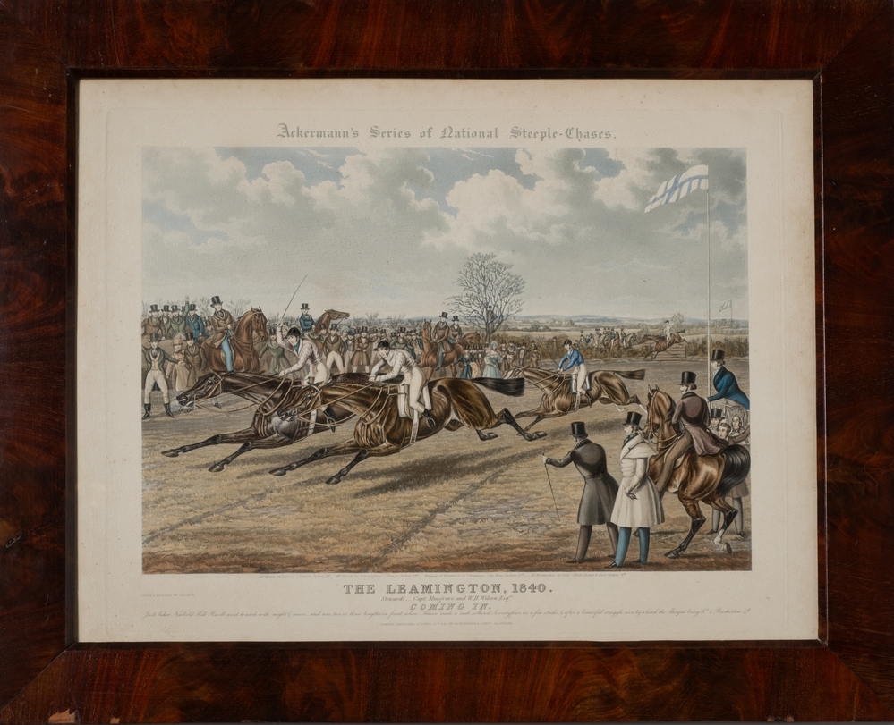 Coming in, The Leamington, 1840 (Ackermann's Series of National Steeple Chases)
