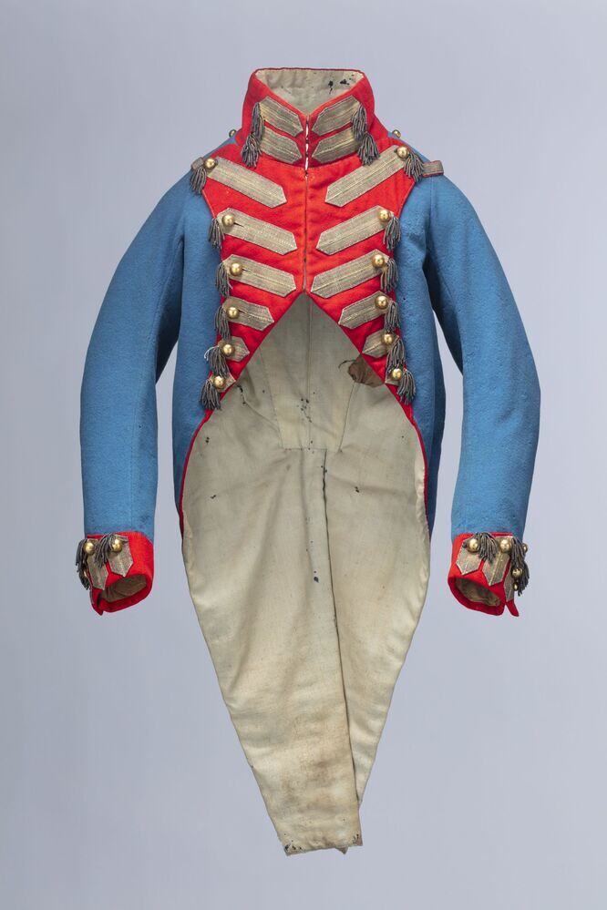 Lichtblauwe uniformjas