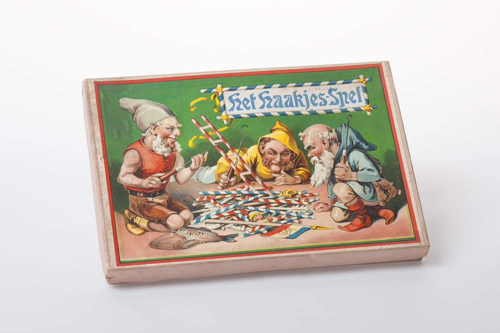 Het haakjesspel in kartonnen doos