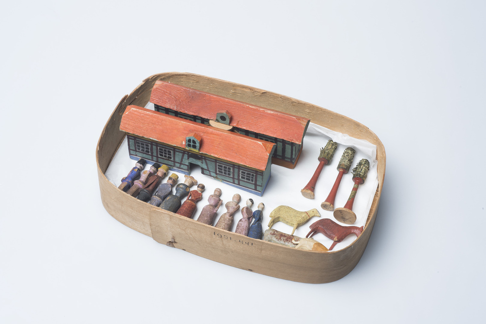 Miniatuurvesie boerderij met dieren