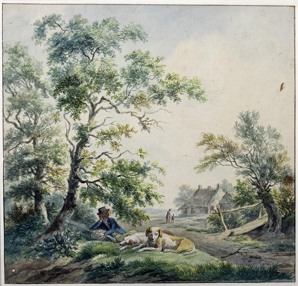 Landschap met rustende jager