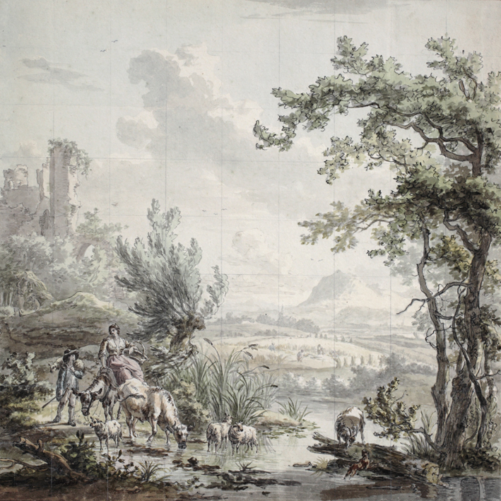 Conversatie bij de beek