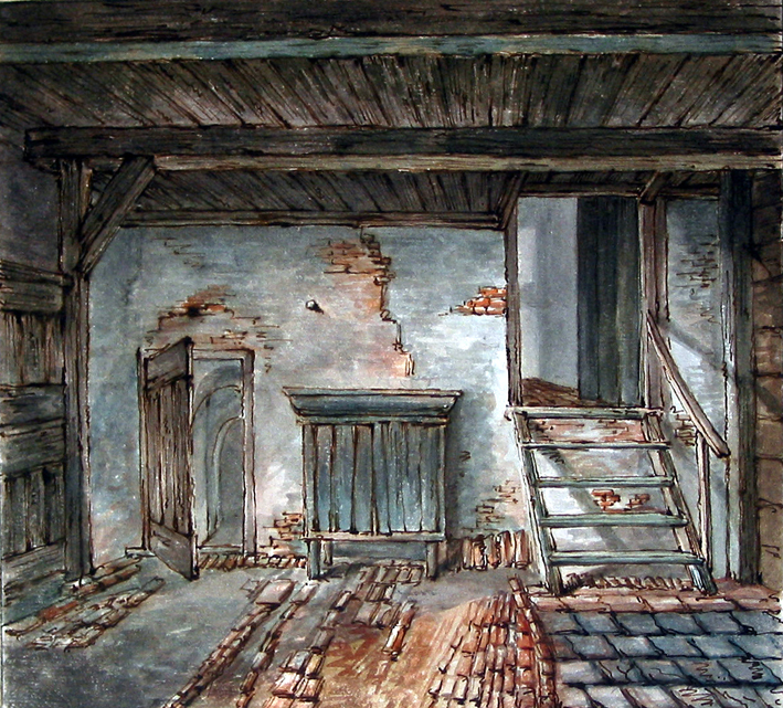 Interieur boerenschuur bij Brederoo