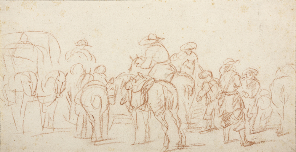 Studie van bereden krijgsvolk