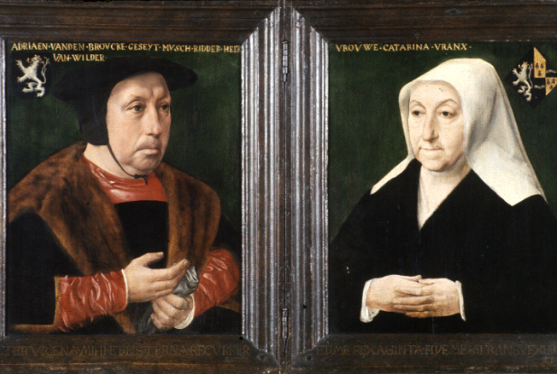 VERVALLEN Dubbelportret van Adriaen van de Broucke en Catharina Vranx