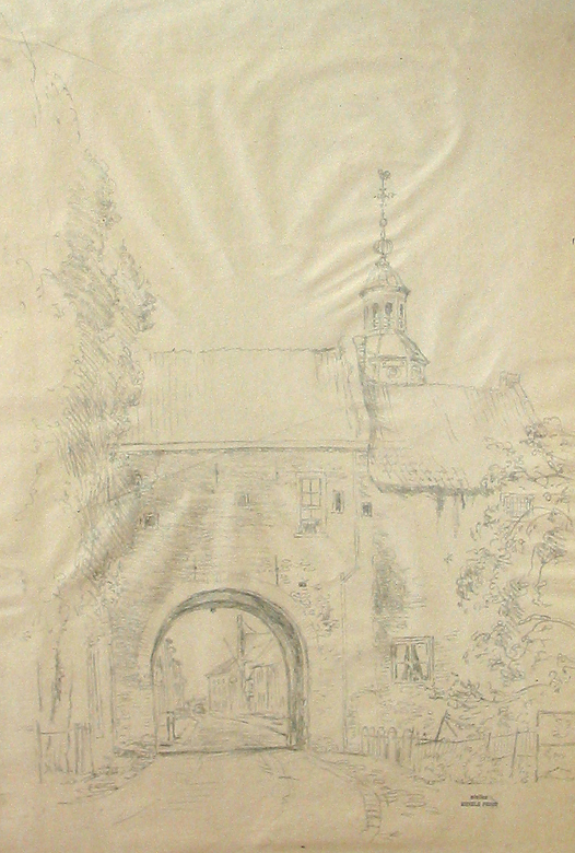 De stadspoort van Buren