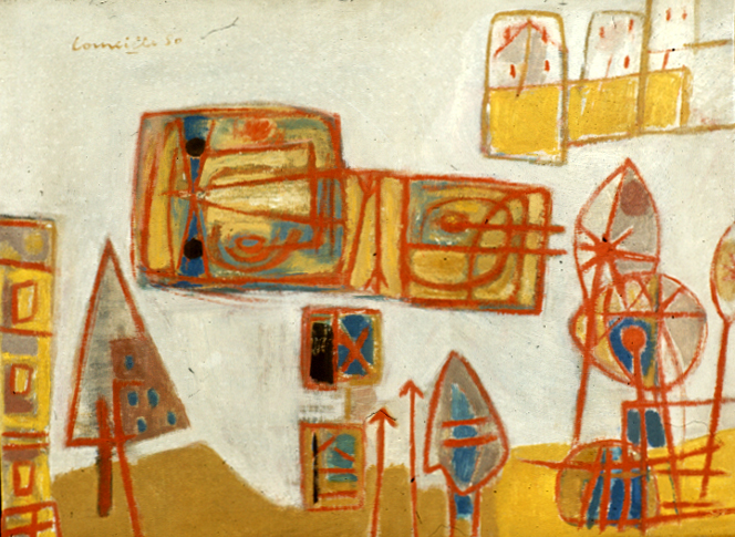 VERVALLEN Personnages dans un paysage africain