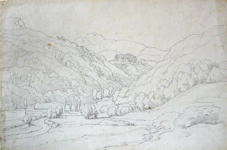 Dal met slingerend riviertje