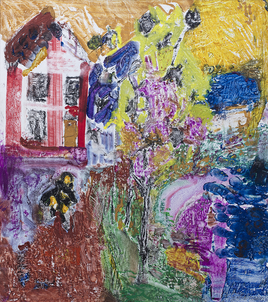 Wielrijdster aan de gracht