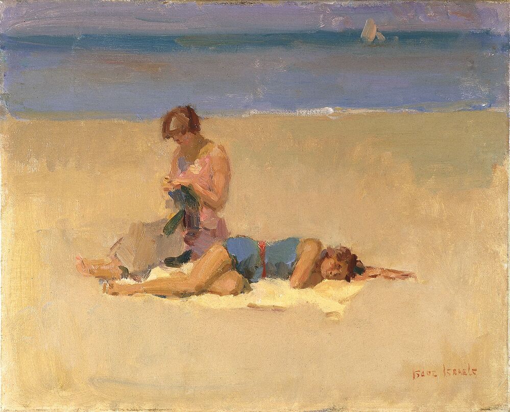 Figuren op het strand