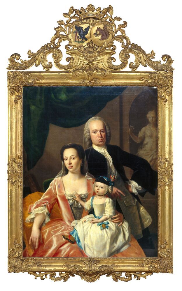 Francina Margaretha Sichterman, haar man Scato Gockinga en hun oudste dochter Tateke Helena