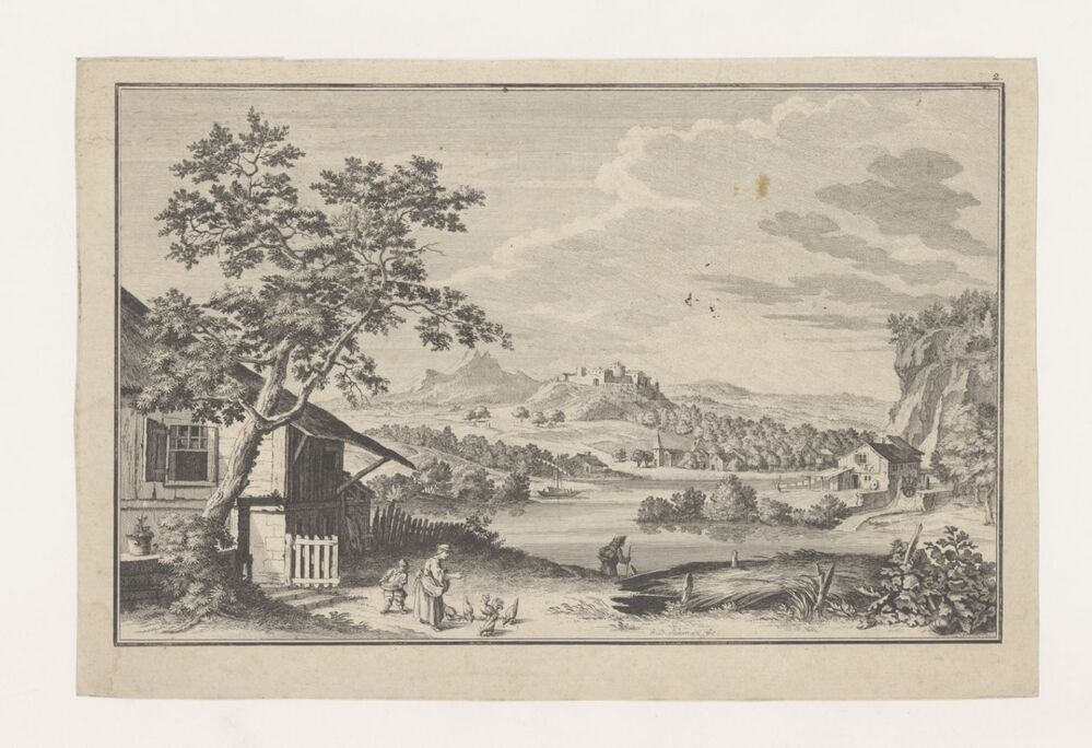 Landschap met een meer