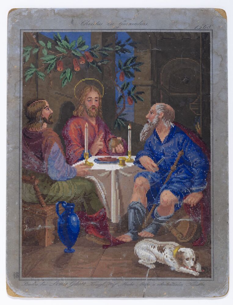 Borduur voorbeeld: Christus bij Emmaüs