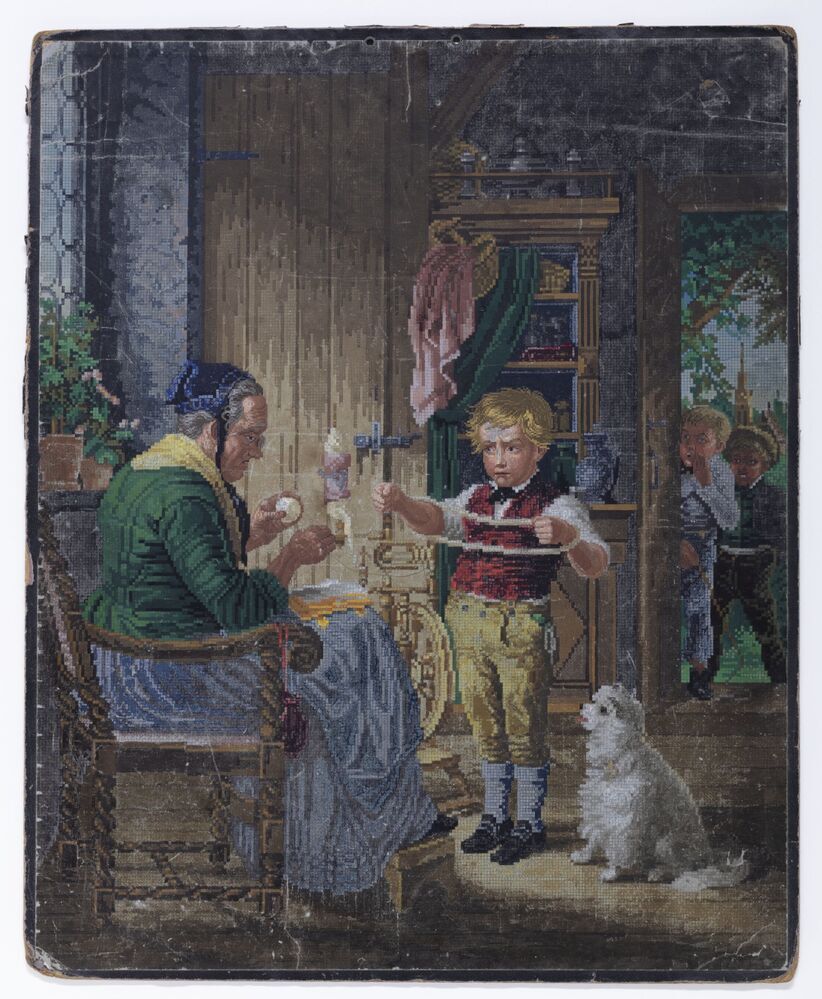 Borduur voorbeeld: Garen opwinden