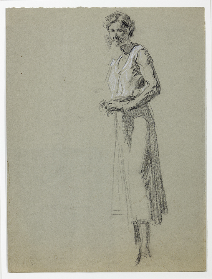 Johan Dijkstra en zijn vrouw (voorstudie)