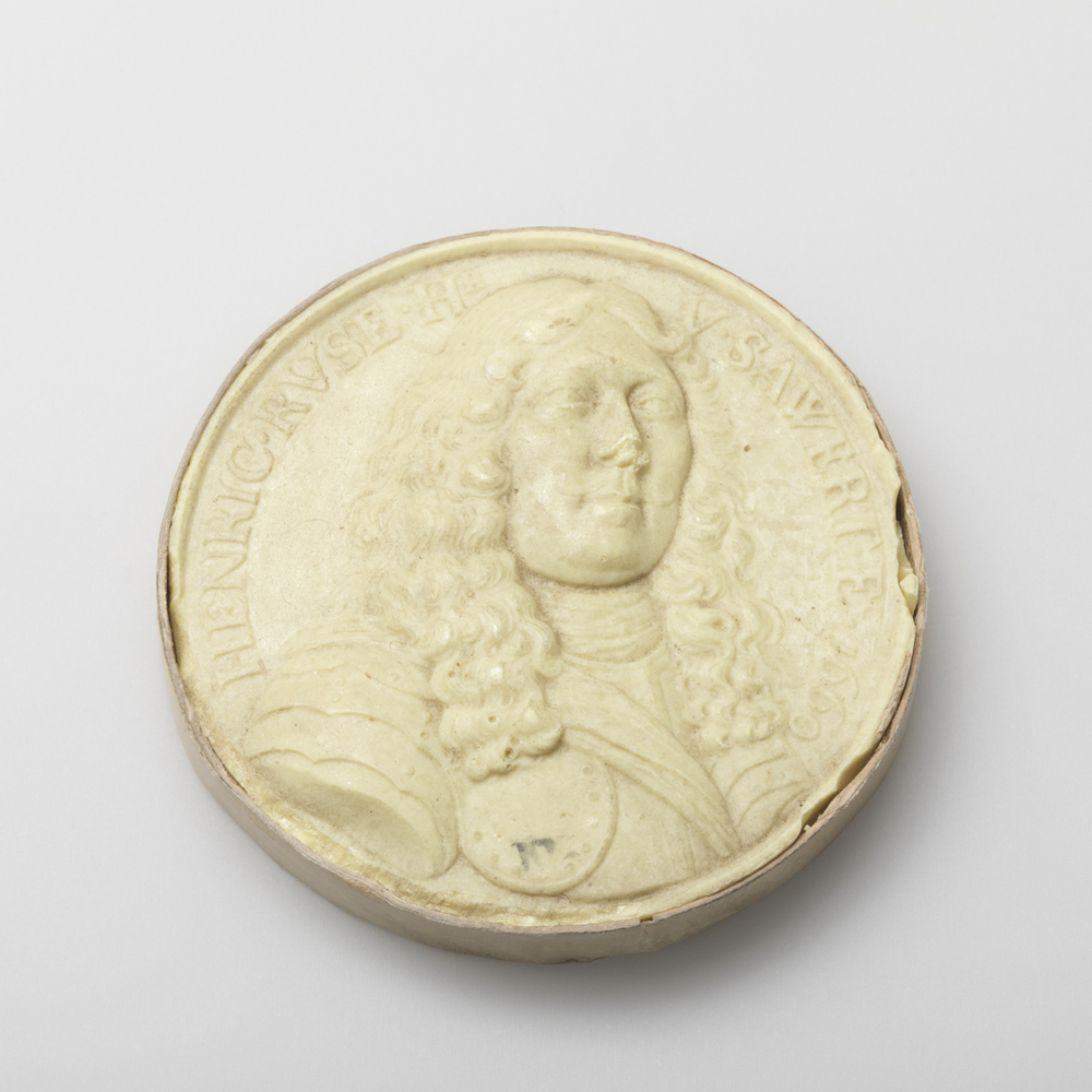 Wasafgietsel voorzijde penning Henric Ruse